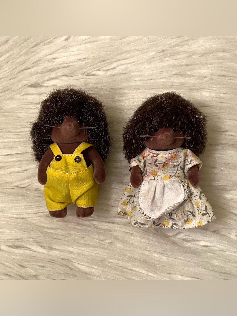 Vintage Sylvanian Families Calico Critters Pickleweed Hedgehogs